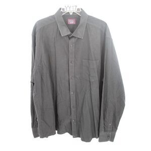 Untuckit Shirt Mens 2XL Black Aubon Flannel Long Sleeve Button Up Cotton